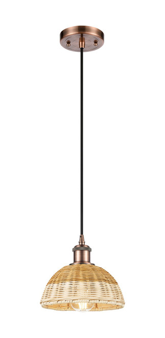 Innovations - 516-1P-AC-NBD2-75-NAT - One Light Mini Pendant - Ballston - Antique Copper