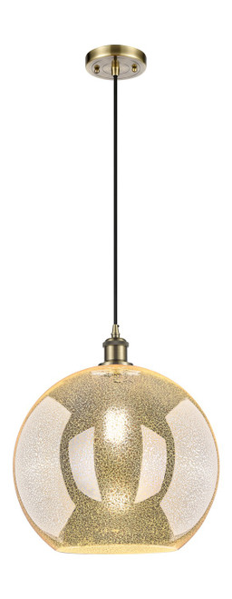 Innovations - 516-1P-BAB-G128-14 - One Light Pendant - Ballston - Black Antique Brass