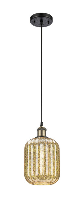Innovations - 516-1P-BAB-G460-7ME - One Light Mini Pendant - Ballston - Black Antique Brass