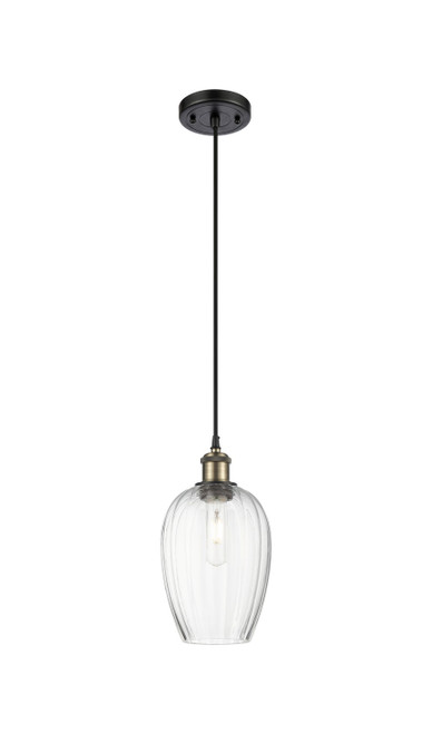 Innovations - 516-1P-BAB-G480-6OP - One Light Mini Pendant - Ballston - Black Antique Brass