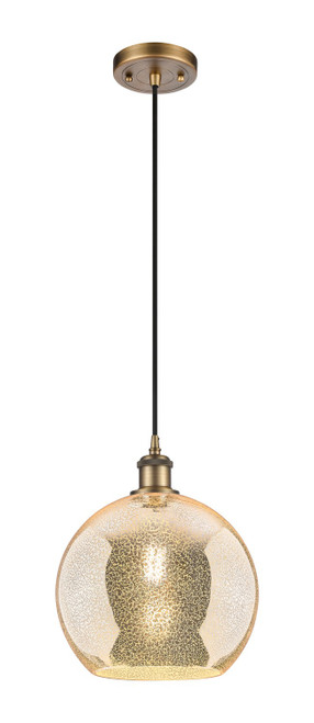 Innovations - 516-1P-BB-G128-10 - One Light Mini Pendant - Ballston - Brushed Brass