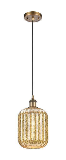 Innovations - 516-1P-BB-G460-7ME - One Light Mini Pendant - Ballston - Brushed Brass
