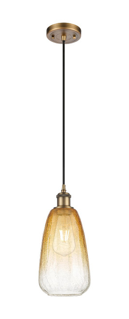 Innovations - 516-1P-BB-G480-6AM - One Light Mini Pendant - Ballston - Brushed Brass