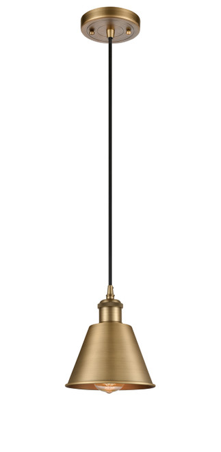 Innovations - 516-1P-BB-M8 - One Light Mini Pendant - Ballston - Brushed Brass
