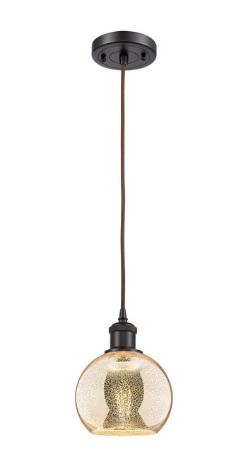 Innovations - 516-1P-OB-G128-6 - One Light Mini Pendant - Ballston - Oil Rubbed Bronze