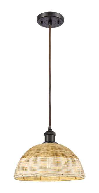 Innovations - 516-1P-OB-NBD2-12-NAT - One Light Mini Pendant - Ballston - Oil Rubbed Bronze