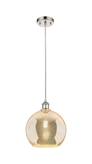 Innovations - 516-1P-PN-G128-10 - One Light Mini Pendant - Ballston - Polished Nickel