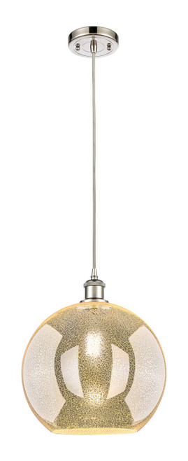 Innovations - 516-1P-PN-G128-12 - One Light Mini Pendant - Ballston - Polished Nickel