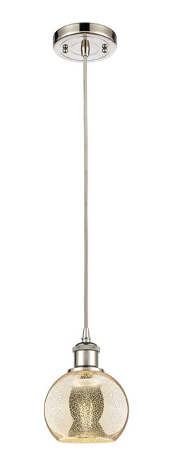 Innovations - 516-1P-PN-G128-6 - One Light Mini Pendant - Ballston - Polished Nickel