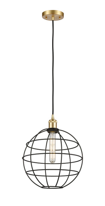 Innovations - 516-1P-SG-CE-12-BK - LED Pendant - Ballston - Satin Gold