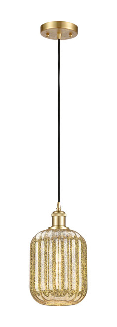 Innovations - 516-1P-SG-G460-7ME - One Light Mini Pendant - Ballston - Satin Gold