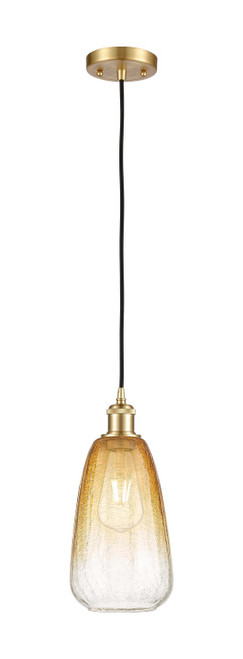 Innovations - 516-1P-SG-G480-6AM - One Light Mini Pendant - Ballston - Satin Gold