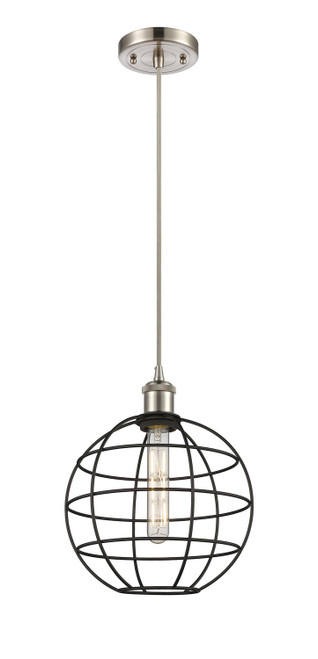 Innovations - 516-1P-SN-CE-10-BK - LED Pendant - Ballston - Satin Nickel