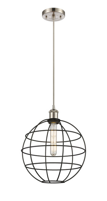 Innovations - 516-1P-SN-CE-12-BK - LED Pendant - Ballston - Satin Nickel