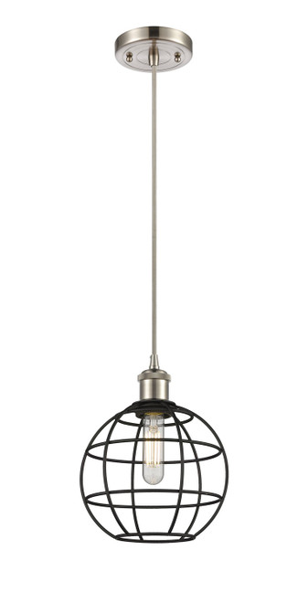 Innovations - 516-1P-SN-CE-8-BK - LED Pendant - Ballston - Satin Nickel