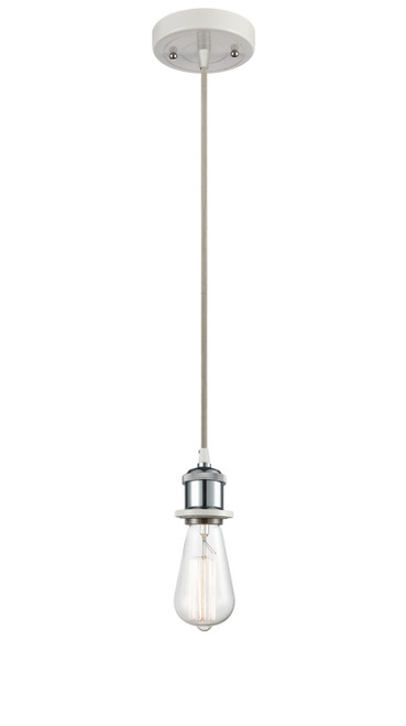 Innovations - 516-1P-WPC - One Light Mini Pendant - Ballston - White Polished Chrome