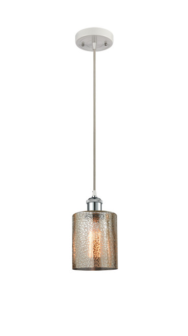 Innovations - 516-1P-WPC-G116-LED - LED Mini Pendant - Ballston - White Polished Chrome