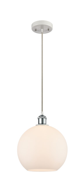 Innovations - 516-1P-WPC-G121-10 - One Light Mini Pendant - Ballston - White Polished Chrome