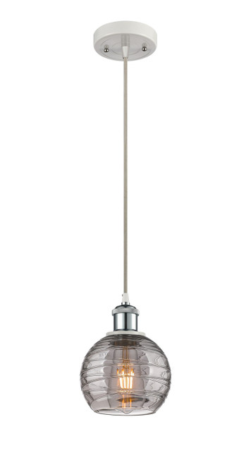 Innovations - 516-1P-WPC-G1213-6SM - One Light Mini Pendant - Ballston - White Polished Chrome