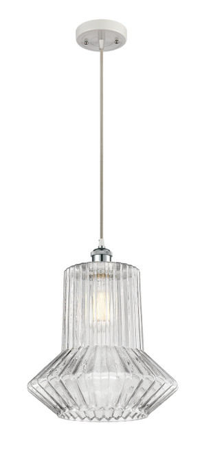 Innovations - 516-1P-WPC-G212-LED - LED Mini Pendant - Ballston - White Polished Chrome