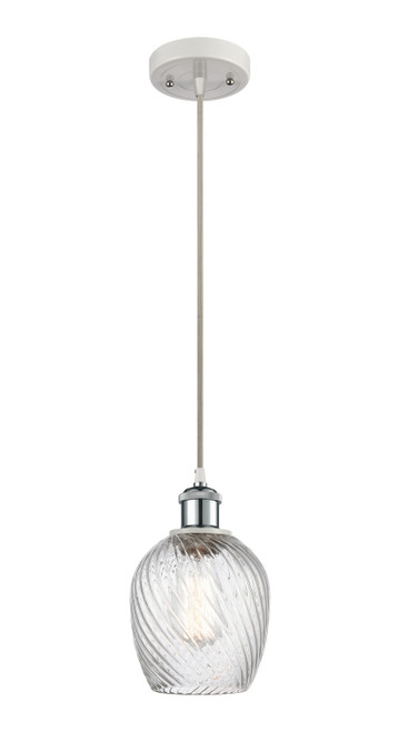 Innovations - 516-1P-WPC-G292 - One Light Mini Pendant - Ballston - White Polished Chrome