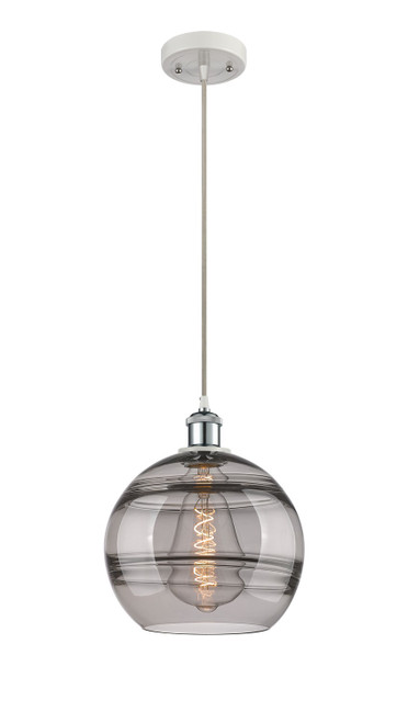 Innovations - 516-1P-WPC-G556-10SM - One Light Mini Pendant - Ballston - White Polished Chrome