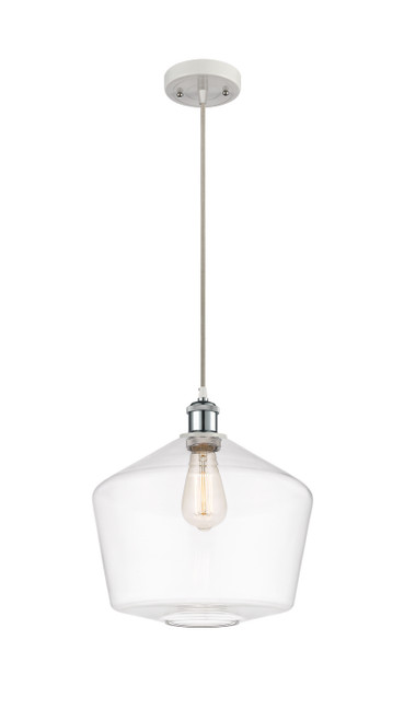 Innovations - 516-1P-WPC-G652-12-LED - LED Mini Pendant - Ballston - White Polished Chrome