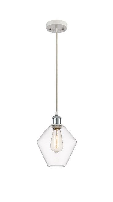 Innovations - 516-1P-WPC-G652-8-LED - LED Mini Pendant - Ballston - White Polished Chrome