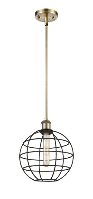 Innovations - 516-1S-AB-CE-10-BK - LED Pendant - Ballston - Antique Brass