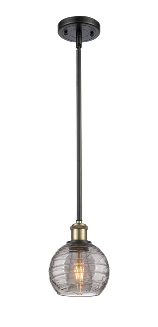 manufacturer_finish:Black Antique Brass|manufacturer_glass:Light Smoke Deco Swirl|light_output:220.00lm|color_temperature:2200K|cri:99