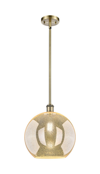 Innovations - 516-1S-AB-G128-12 - One Light Mini Pendant - Ballston - Antique Brass