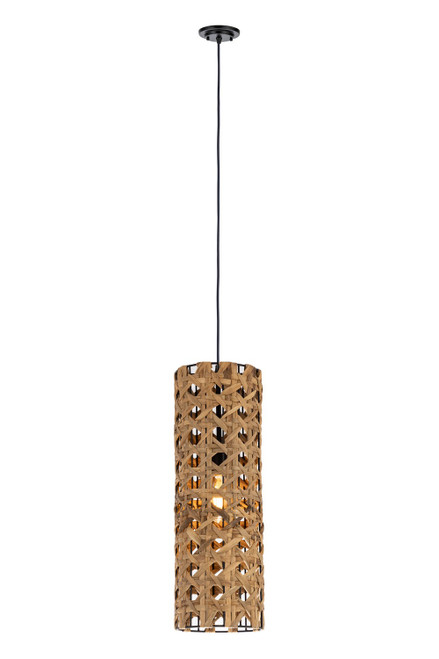 Innovations - 663-1P-BK-8NT - One Light Mini Pendant - Downtown Urban Naturals - Matte Black
