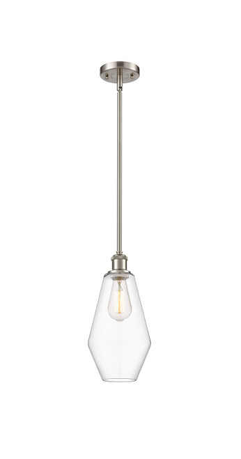 manufacturer_finish:Brushed Satin Nickel|manufacturer_glass:Clear Cindyrella 7|light_output:600.00lm|color_temperature:2700K|cri:82