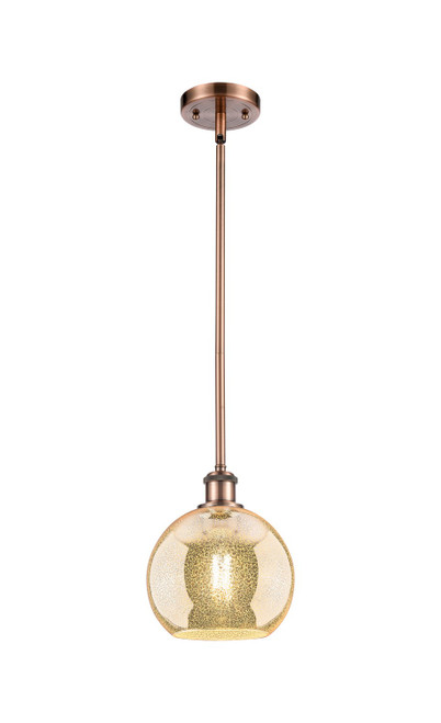 Innovations - 516-1S-AC-G128-8 - One Light Mini Pendant - Ballston - Antique Copper