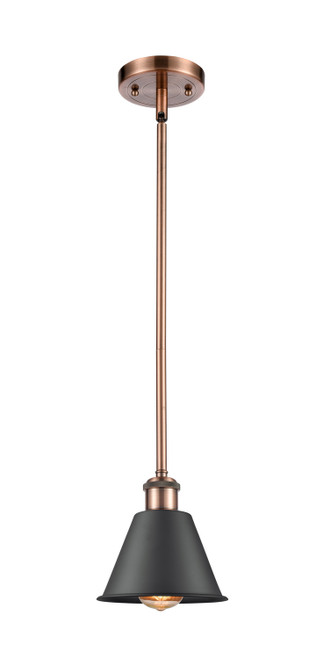 Innovations - 516-1S-AC-M8-LED - LED Mini Pendant - Ballston - Antique Copper