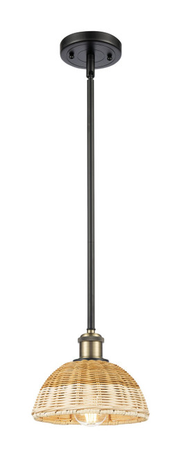 Innovations - 516-1S-BAB-NBD2-75-NAT - One Light Mini Pendant - Ballston - Black Antique Brass