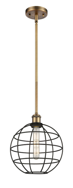 Innovations - 516-1S-BB-CE-10-BK - LED Pendant - Ballston - Brushed Brass