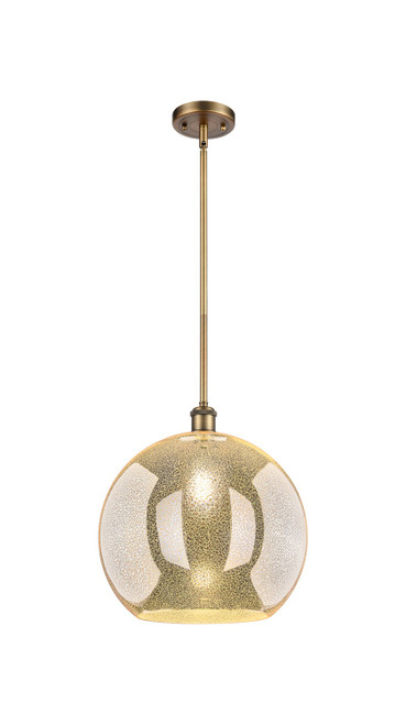 Innovations - 516-1S-BB-G128-14 - One Light Pendant - Ballston - Brushed Brass