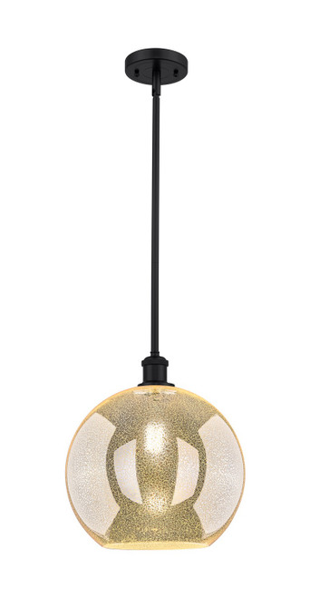 Innovations - 516-1S-BK-G128-12 - One Light Mini Pendant - Ballston - Matte Black