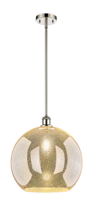 Innovations - 516-1S-PN-G128-14 - One Light Pendant - Ballston - Polished Nickel