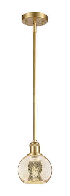 Innovations - 516-1S-SG-G128-6 - One Light Mini Pendant - Ballston - Satin Gold