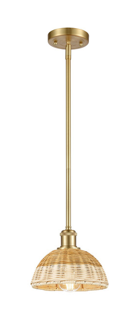 Innovations - 516-1S-SG-NBD2-75-NAT - One Light Mini Pendant - Ballston - Satin Gold