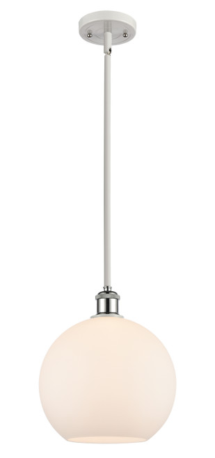 Innovations - 516-1S-WPC-G121-10 - One Light Mini Pendant - Ballston - White Polished Chrome
