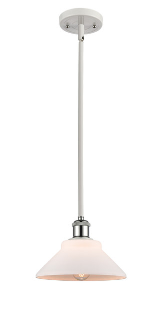 Innovations - 516-1S-WPC-G131 - One Light Mini Pendant - Ballston - White Polished Chrome