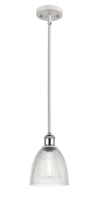 Innovations - 516-1S-WPC-G382 - One Light Mini Pendant - Ballston - White Polished Chrome