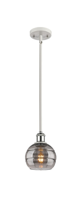 Innovations - 516-1S-WPC-G556-6SM - One Light Mini Pendant - Ballston - White Polished Chrome