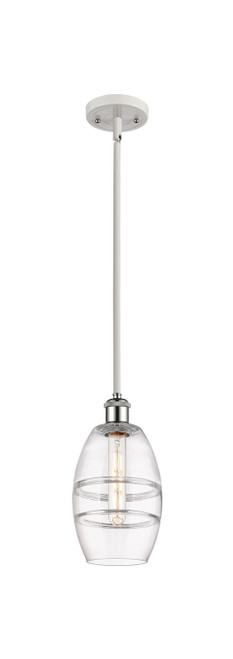 Innovations - 516-1S-WPC-G557-6CL - One Light Mini Pendant - Ballston - White Polished Chrome