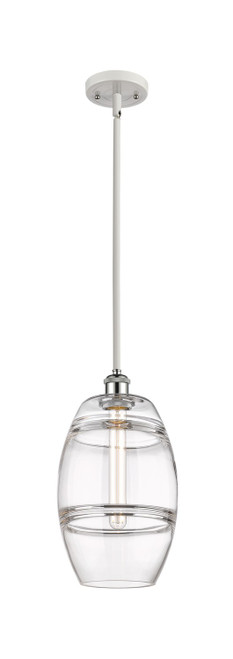 Innovations - 516-1S-WPC-G557-8CL - One Light Mini Pendant - Ballston - White Polished Chrome