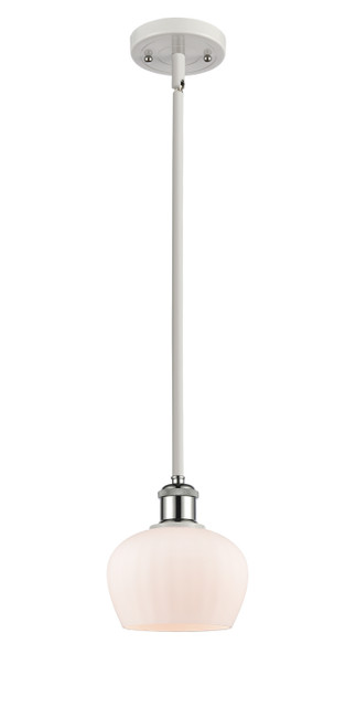 Innovations - 516-1S-WPC-G91 - One Light Mini Pendant - Ballston - White Polished Chrome