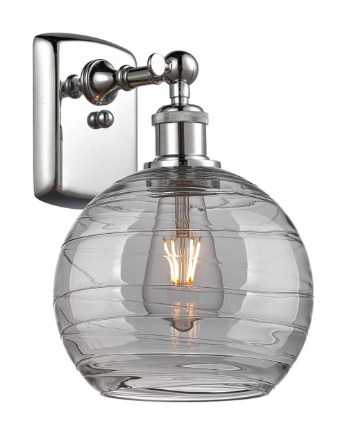 manufacturer_finish:Polished Chrome|manufacturer_glass:Light Smoke Deco Swirl|light_output:220.00lm|color_temperature:2200K|cri:99